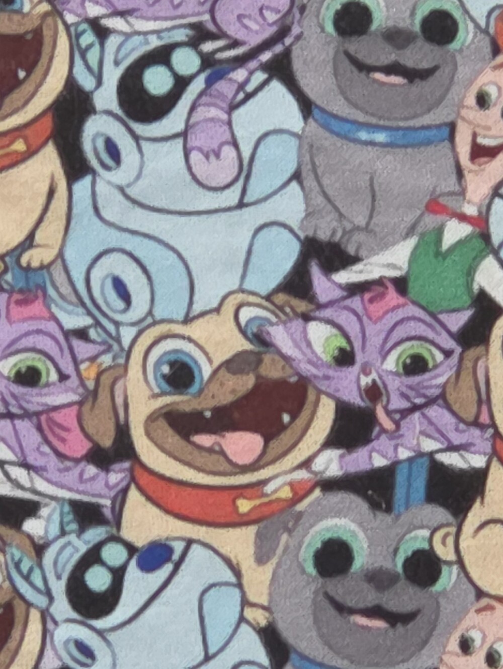 Jetson & Pet PALS Jersey Cotton Fabric Length 47in × Width 50in Sew Craft Quilt